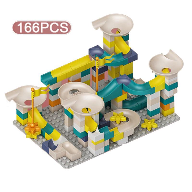 89-356 PCS Marble Race Run Maze Ball Track Building Blocks Compatible BIG SIZE Bricks Toys