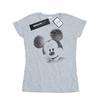 Женская/дамская хлопковая футболка с надписью «Микки Маус»