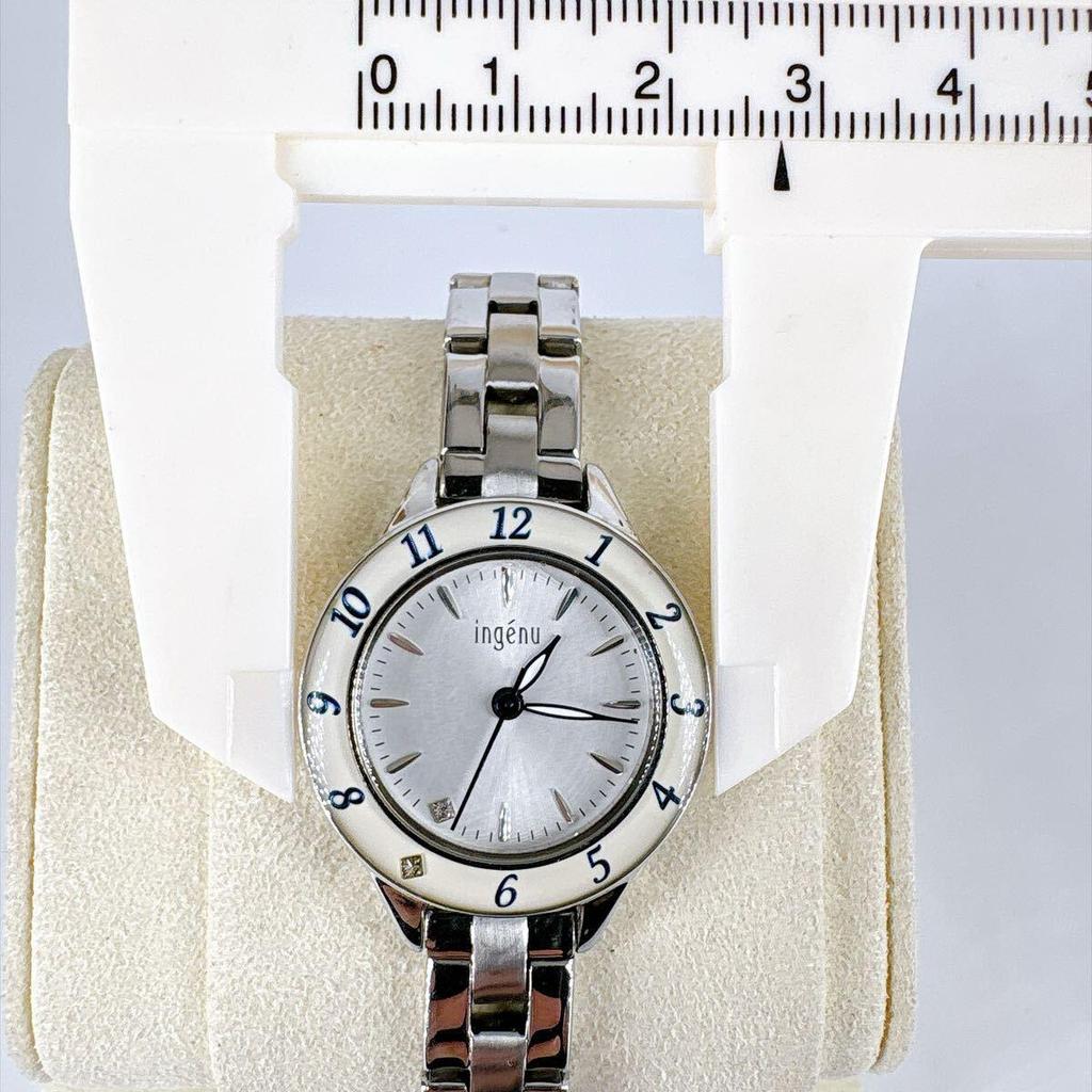 Used [New Battery/Working] SEIKO Ingenu Women's Watch Brand Quartz Analog Silver Sparkling Elegant ALBA
