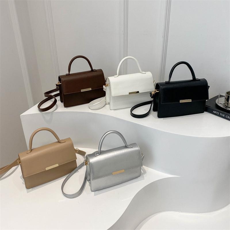 Chic Urban Style Pu Leather Handbag For Women 2024 Trendy Summer Shoulder Bag