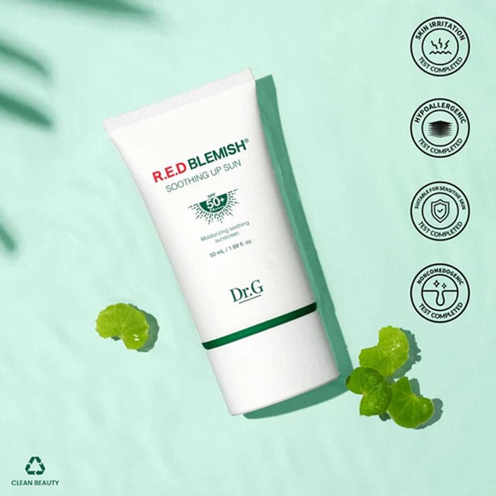 Доктор. G Red Blemish Успокаивающий солнцезащитный крем 50 мл (SPF50 +)