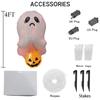 1.2M/4FT Halloween Inflatable Toys Outdoor Holiday Decortions Poor Ghost Colorful Lights Inflatable Model Ornament Party Garden