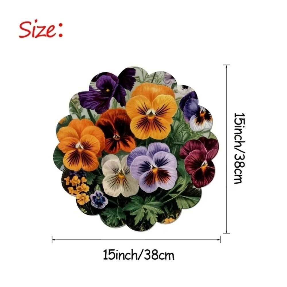 Heat Resistant Petal Round Mat Round Shape Heat Resistant Placemats Tea Party