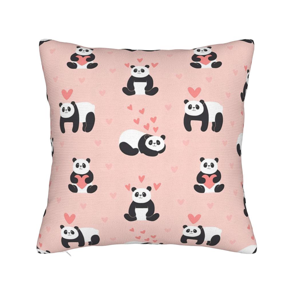 Panda Animal Pillowcase Polyester Cushion Cover Decor Throw Pillow Case Cover Seat 40*40Cm