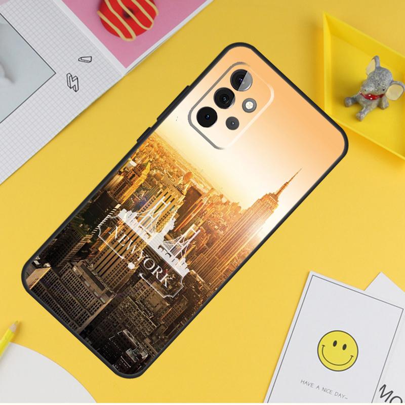 Чехол для телефона New York City для Samsung Galaxy A53 A33 A13 A12 A32 A52 A14 A34 A54 A15 A25 A35 A55 A71 A51