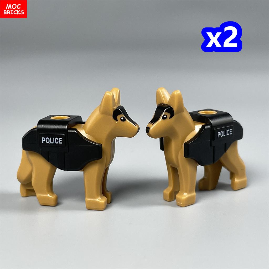 MOC Кубики Серия Маленькие Собаки Французский Бульдог Хаски Пудель Будка Собранные Строительные Блоки Детские Игрушки Пластиковая Кукла