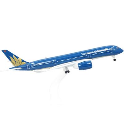 Модель самолета Vietnam Airlines A350, литая, 20 см, коллекционная копия