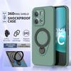 Магнитный чехол-подставка с вращением на 360° для Redmi 15C 4G 5G Redmi 15 Note 15 Защитный чехол-броня с защитой от ударов, поддерживает беспроводную зарядку