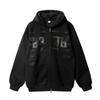 American Fall Winter 350g Fleece Hoodie Men Women Oversize Printed Casual Couple Zip Up Sweatshirt