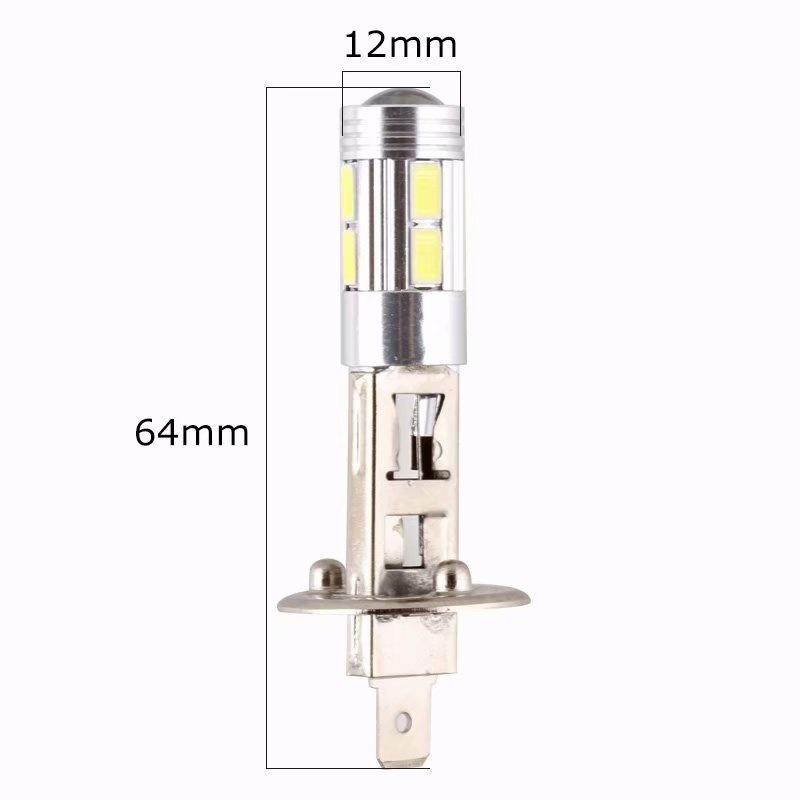 1/2 шт. H1 H3 светодиодные лампы 6000K белые супер яркие высокой мощности 10-SMD 5630 автомобильные противотуманные фары вождения DRL авто лампа