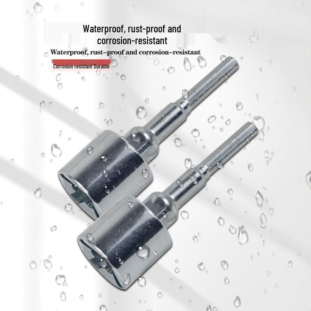 Rustproof Electric Socket Wrench for Vehicle Tire Removal with Drill Compatibility