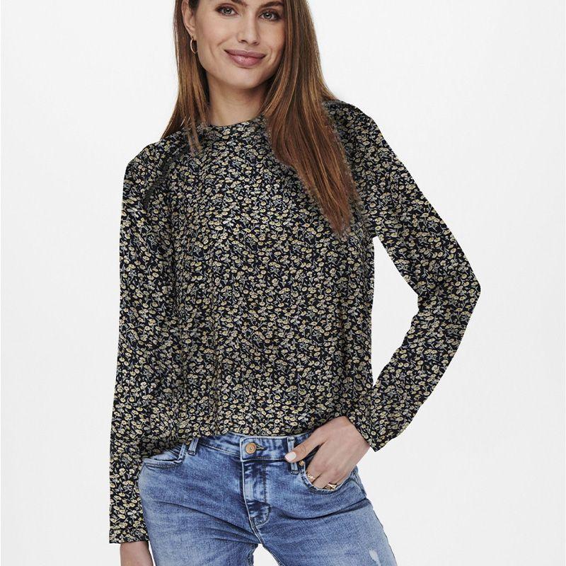 ТОЛЬКО женская блузка с длинными рукавами и цветочным принтом
