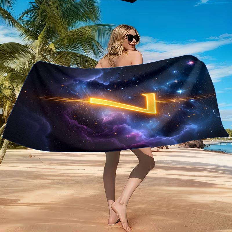 Football Number Seven Beach Towel, Quick-drying, Easy to Care for, Suitable for Both Fitness and Beach Vacations,Sports Essential