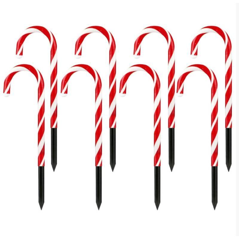 Candy Solar Christmas Cane Light String For Courtyard Garden Lawn Decoration
