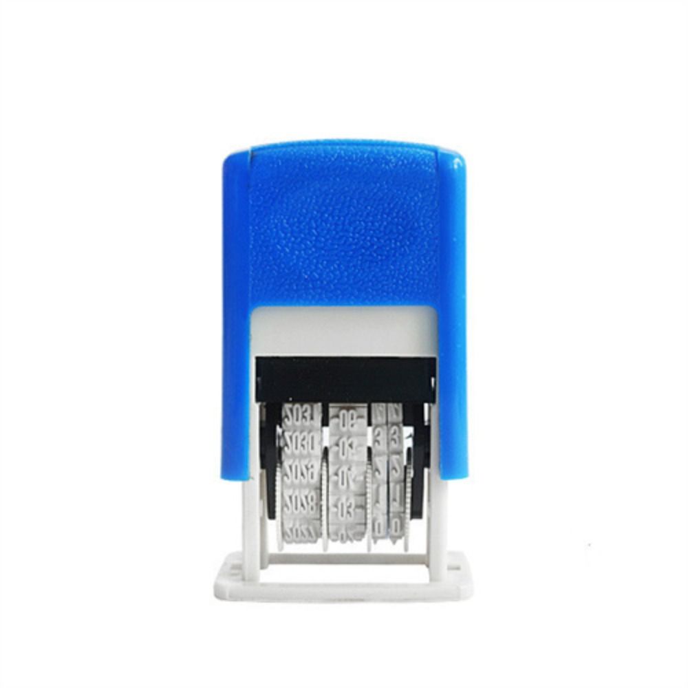 Stamp Self-Inking Stamps 4mm Date Stamps Automatic Ink Return Handle Account Stamp Date Wheel Stamp