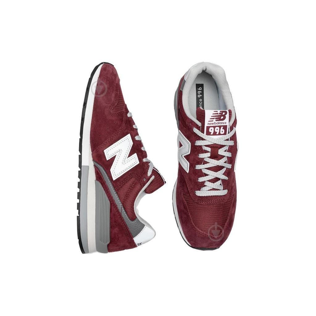 New Balance Nb 996 Спортивные Повседневные Низкие Беговые Кроссовки Унисекс Кроссовки Бордовый CM996BJ