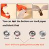 Snap Button Kit with Pliers Metal Press Studs Tool Kit Stainless Steel Snap Fastener Kit Accessory for DIY Crafts Clothes