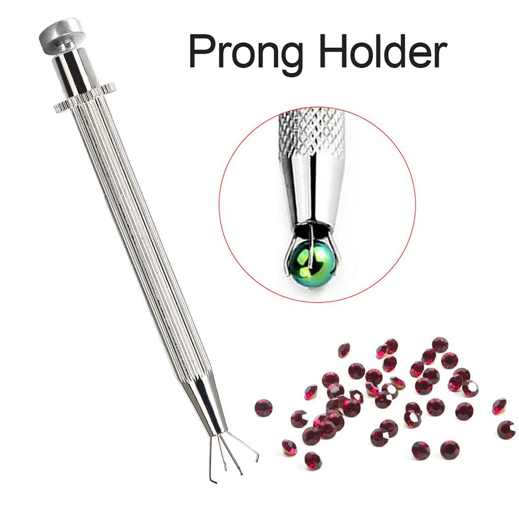 Holder Pick Up Tool Diamond Gems Prong Tweezer Catcher Grabber Jewelry Making Jeweler Tool