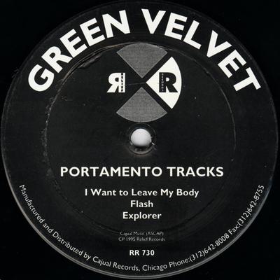 12-дюймовая пластинка ЗЕЛЕНЫЙ БАРХАТ - Portamento Tracks RR730 Relief Records 1995 США Танцевальная и Электронная Б/У