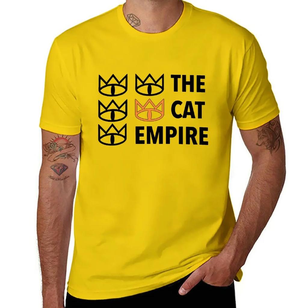 Новый Логотип The Cat Empire Классический Кот Кот Унисекс Владелец Кота Мама Папа Популярный Сейчас Футболка