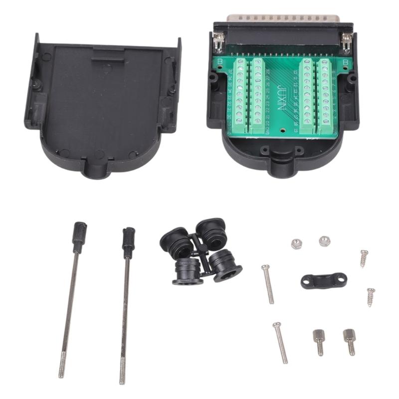 Тонкий DB37 Male RS232 Serial To 37 Pin Port Terminal Adapter Connector With Long Bolt Tailpiece And Housing