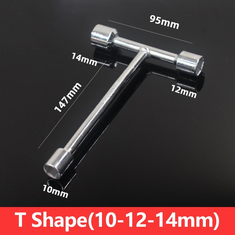 Triple Head Socket Wrench 3-Way Hex Socket Hand Tool Portable Repair Wrench  Mechanical Maintenance