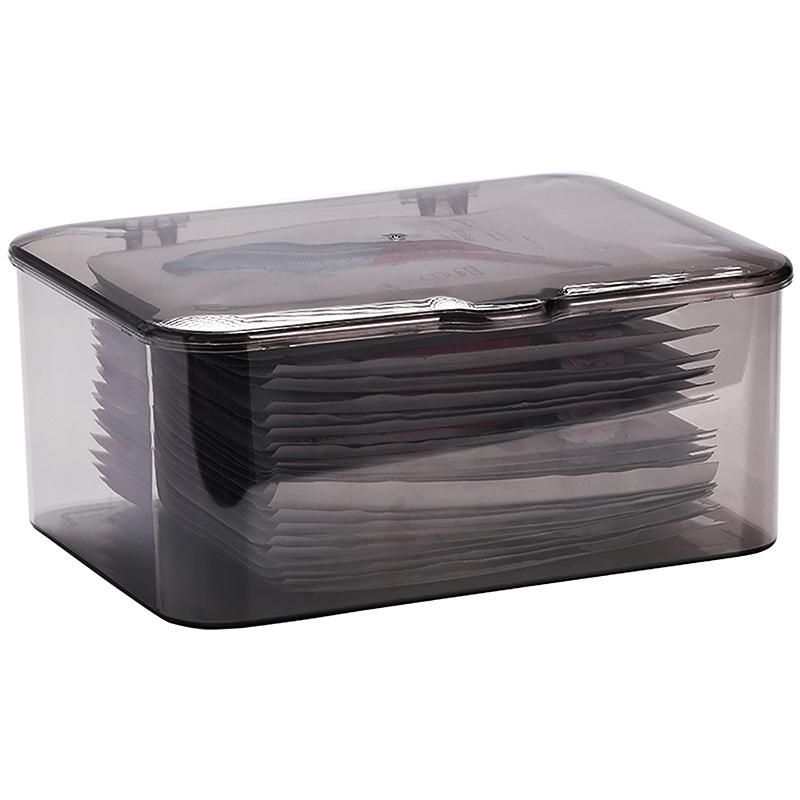 Настольный ящик для хранения Косметика Прозрачная корзина Ящик для масок для лица Пылезащитный Маска для лица Маска для лица Сортировочный ящик