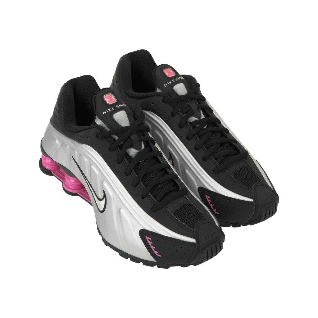 Nike Кроссовки Shox R4 Черный Металлик Серебристый Розовый леденец Женские AR3565-012