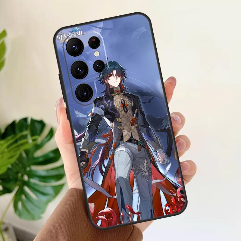 Мягкий чехол Honkai Star Rail для Samsung Galaxy S25 Ultra S21 S22 S23 S24 Plus S9 S10 S20 FE S24 FE