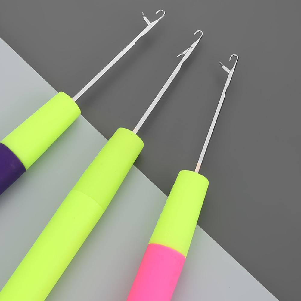 2шт пластиковая ручка дредлок крючком игла микро крючок крючок для плетения волос