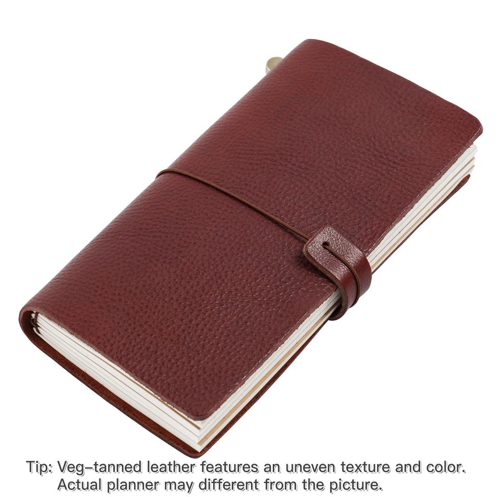 Moterm Compact Series Standard Size Traveler Notebook Full Grain Vegetable Tanned Leather Organizer Diary Sketchbook Planner