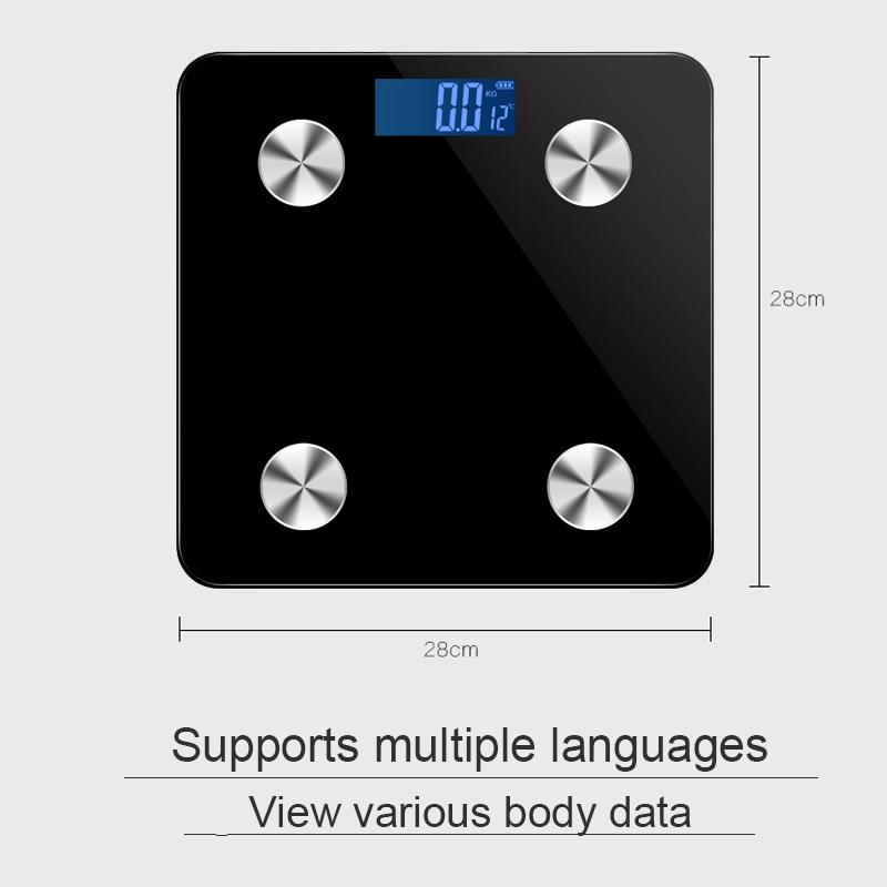 Продам прецизионные черные весы для ванной комнаты, умный электронный анализатор состава ИМТ, Bluetooth-совместимые весы для измерения жира в организме