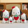 25/50 см Кавайная кукла Мелоди Sanrio Собачка Циннамон Обнимающая клубнику Мягкая игрушка Плюшевая кукла Мультфильм Аниме Плюшевая кукла Подушка для сна