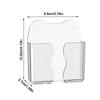 Transparent Wall Mounted Remote Control Holder Punch-free Non Perforated Wall Stand Holder