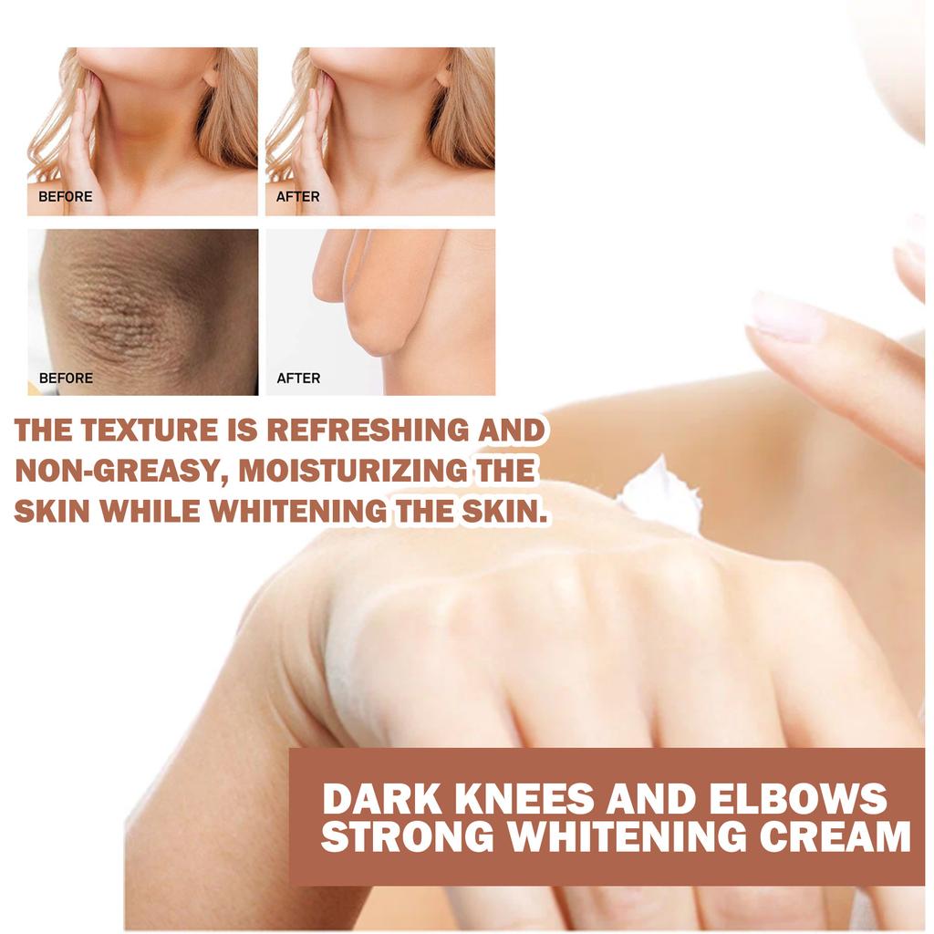 EELHOE Body Whitening Cream Fades Melanin Underarm Joints Elbow Improves Dullness Nourishes Brightening Skin Care 50g