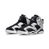 Jordan Air  6 Retro Little Flex SE Удобные Модные Цветные Блоки Высокие Детские Баскетбольные Кроссовки Черно-Белые Граффити Детские кроссовки DC4103-001