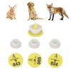 100Pcs Rabbit Ear Tag Number Dog Ear Marker Identification Card Information Management