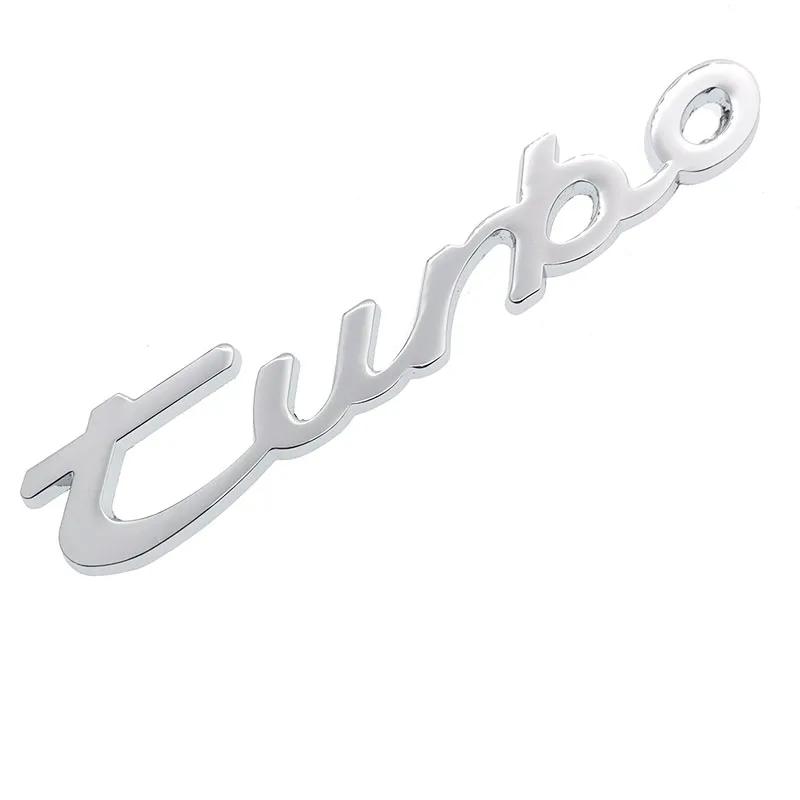 Cwykqr1 Рукописный TURBO Supercharge Авто Хромированный Металл Модификация Стайлинг Автомобиля Эмблема Значок Внешний 3D Наклейка для Mitsubishi Impreza