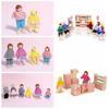 Playing House People Dolls Family Wood Wooden Doll Toy Toy Figure Set  Dollhouse