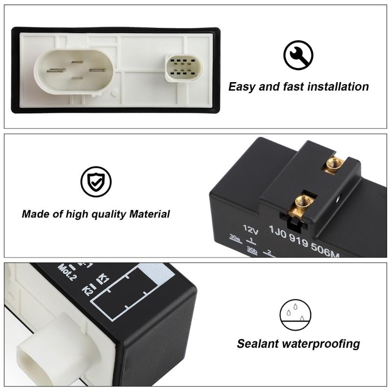 Вентилятор охлаждения радиатора, модуль управления компьютером, блок 1J0919506M для запасных частей автомобильного двигателя для гольфа