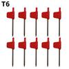 10 шт. Отвертка Torx T5-T20 Т-образный ключ гаечный ключ 80-88 мм для мастерской автомобиля авто бытовой техники ремонта мебели ручные инструменты