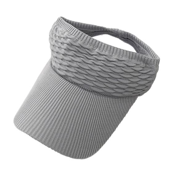 Women Summer Sun Visor Hat Adjustable Empty Top Baseball Cap Elastic Knitted Sports Hat for Tennis Golf Running