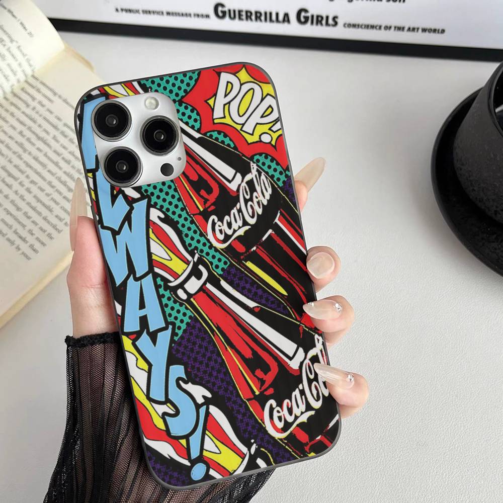 Coca-cola Vintage For IPhone 17 16 15 14 13 12 11 Pro Max Plus Pro Clear Phone Cover Non-Slip Shell