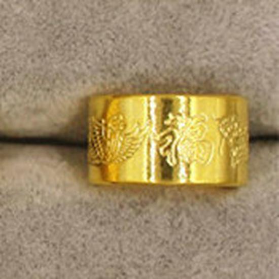 Вьетнамское латунное позолоченное мужское регулируемое кольцо с мантрой из шести слогов: Украшения, вдохновленные европейскими монетами