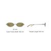 Gentle Monster Logo Metal Oval Sunglasses Unisex sunglasses Silver CALI02-BR