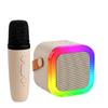 Премиальный Мини Портативный Bluetooth Караоке Динамик и Микрофон Всё-в-Одном для Домашнего KTV и Пения на Открытом Воздухе