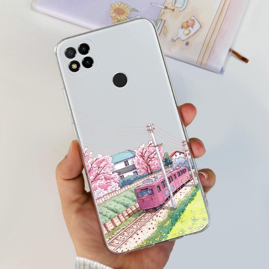 Чехол для Xiaomi Redmi 9C Милый Космонавт Мягкий Силиконовый Чехол для Телефона Для Xiaomi Redmi 9C NFC 9 C Redmi9C Задняя Крышка 6.53'' Funda Capa