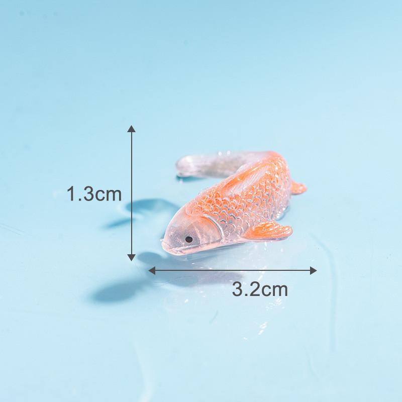 10Pcs/lot Multicolors Koi Fish Animal Miniatures Mini Figurine Fish Tank Fairy Garden Decoration Moss Terrarium Micro Landscape