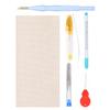 Набор для вышивания Punch Needle DIY Толстая шерстяная пряжа с латунной иглой Набор инструментов с ножницами