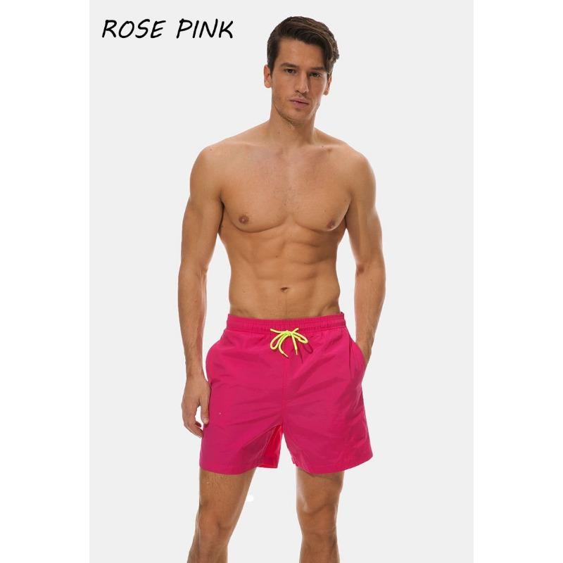 Men's Casual Shorts Solid Color Simple Waterproof Beach Shorts Men’s
